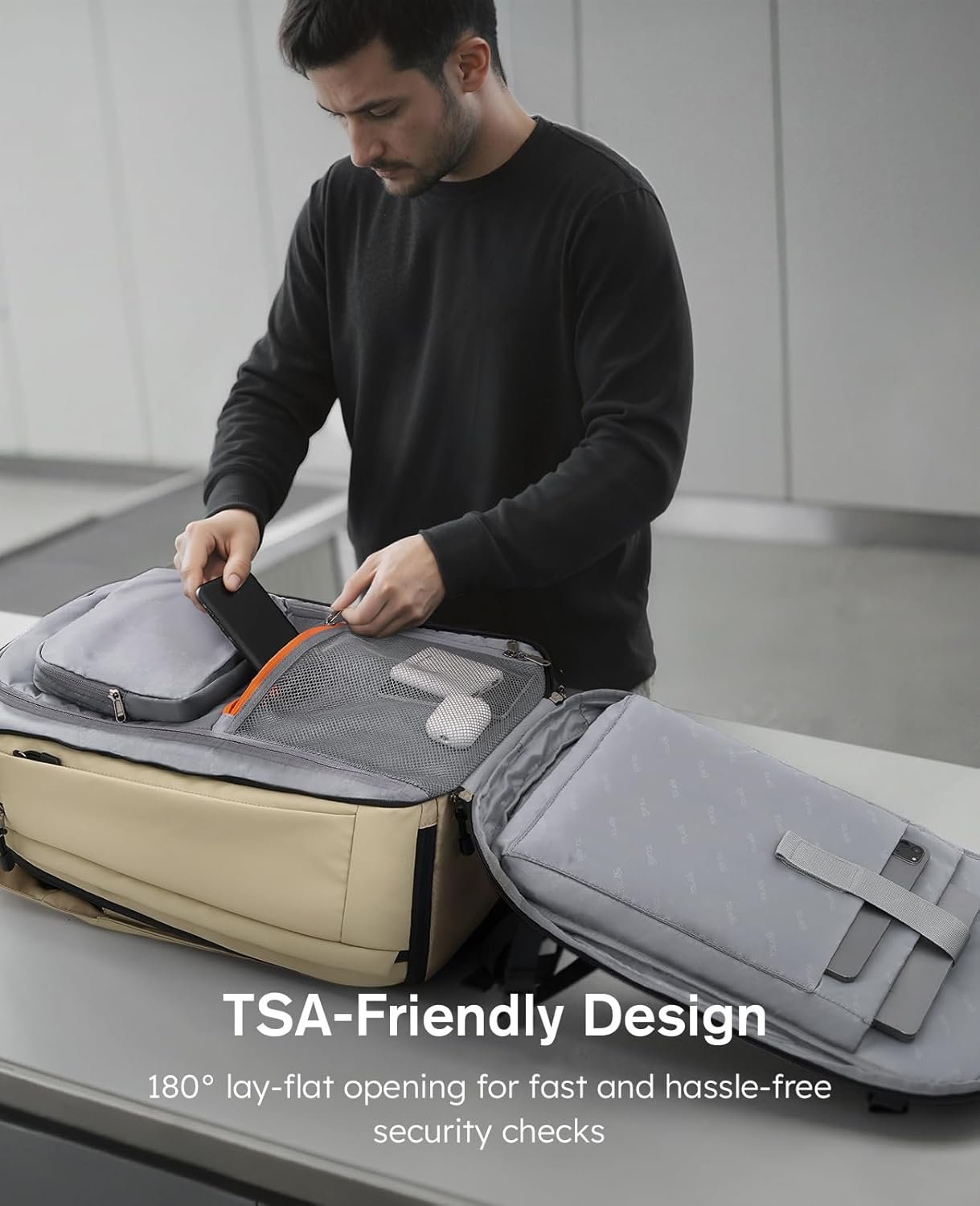 1777482854 Tolaccea Travel Laptop Backpack TSA Friendly Flight Approved Carry on Business Rucksack Work Backpack with Extra Toiletry Bag Dual Storage for 17.3 Laptop and 12.9 Tablet 40 45L Expandable.jpg