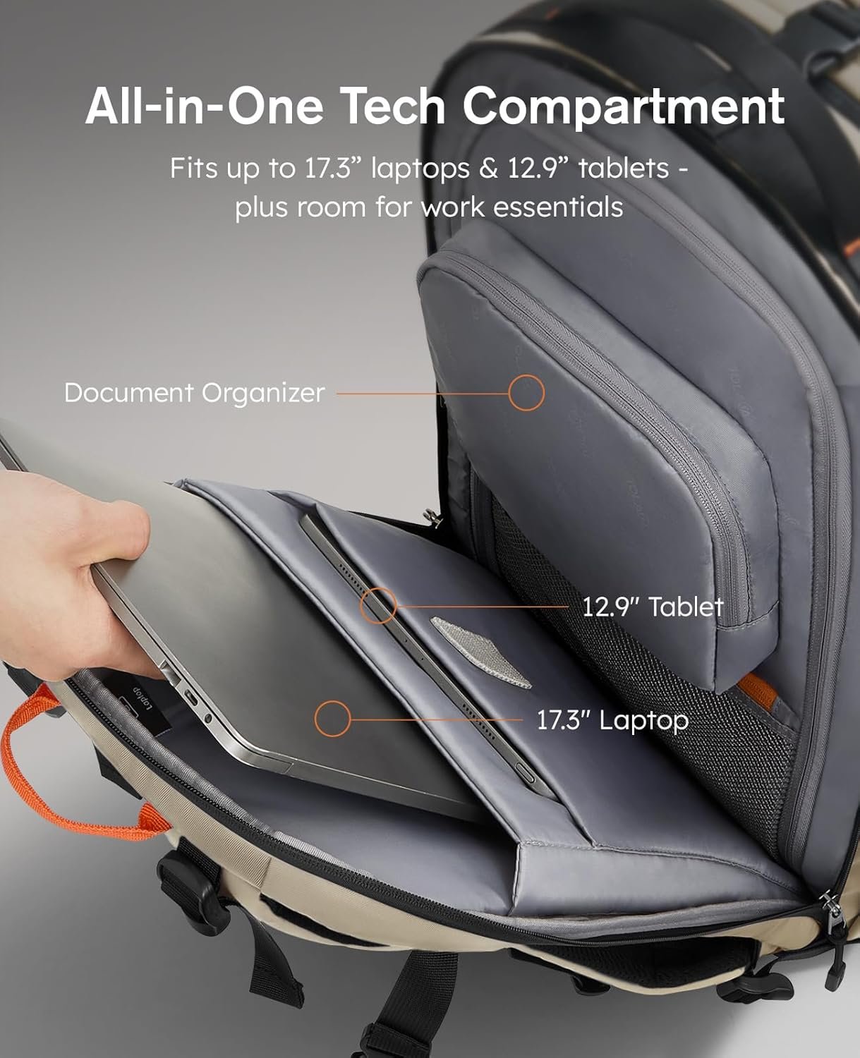 1777482863 Tolaccea Travel Laptop Backpack TSA Friendly Flight Approved Carry on Business Rucksack Work Backpack with Extra Toiletry Bag Dual Storage for 17.3 Laptop and 12.9 Tablet 40 45L Expandable.jpg