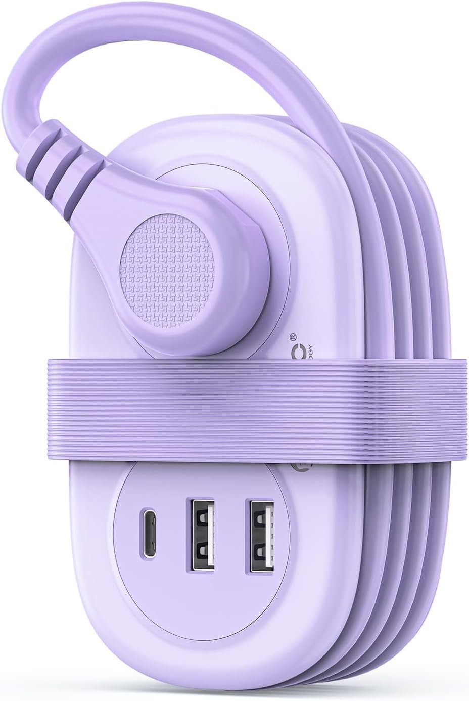 1777484644 ORICO Cruise Approved Power Strip for Travel 5 in 1 Extension Cord with 2 AC Outlets 2 USB A and 1 USB C Ports 3.7 ft Flat Plug Wrapped Around Power Strip for Cruise Office Hotel Home AP3.jpg