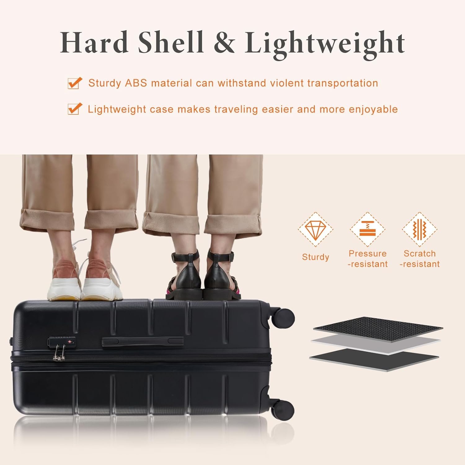 1777485179 Sweetcrispy Carry on Luggage Hard Shell ABS Suitcase with Double Spinner Wheels Lightweight Expandable Rolling Suit Case with TSA Lock 20 Inch Bronze Black.jpg