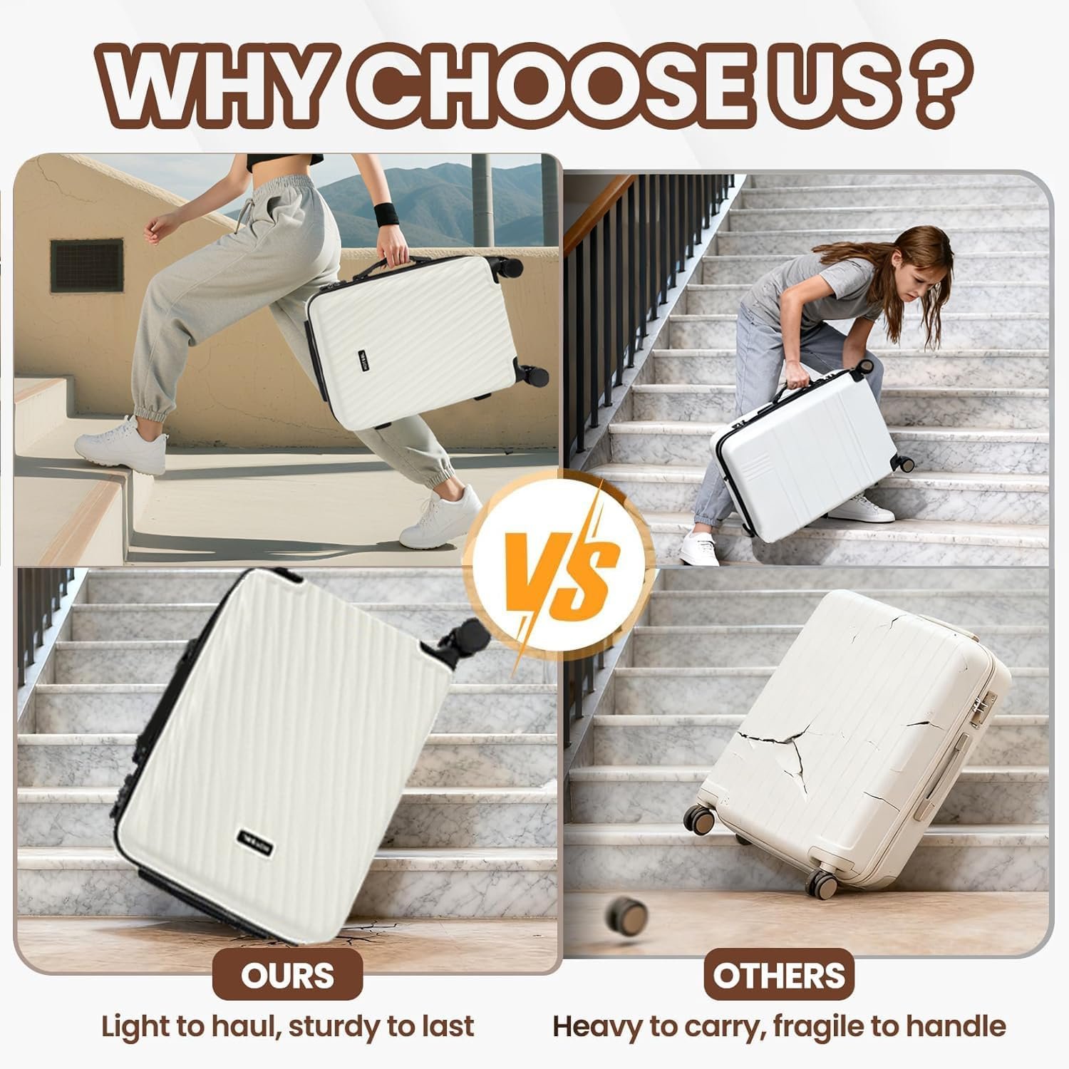 1777485905 Hoteel luggage Sets 3 Piece Carry on Luaagae Suitcases with Spinner Whells TSA Lock4 YEAR WARRANTY Carry on Suitcase ABS Hard Shell Lightweight Travel Suitcases20in24in28in Beige.jpg
