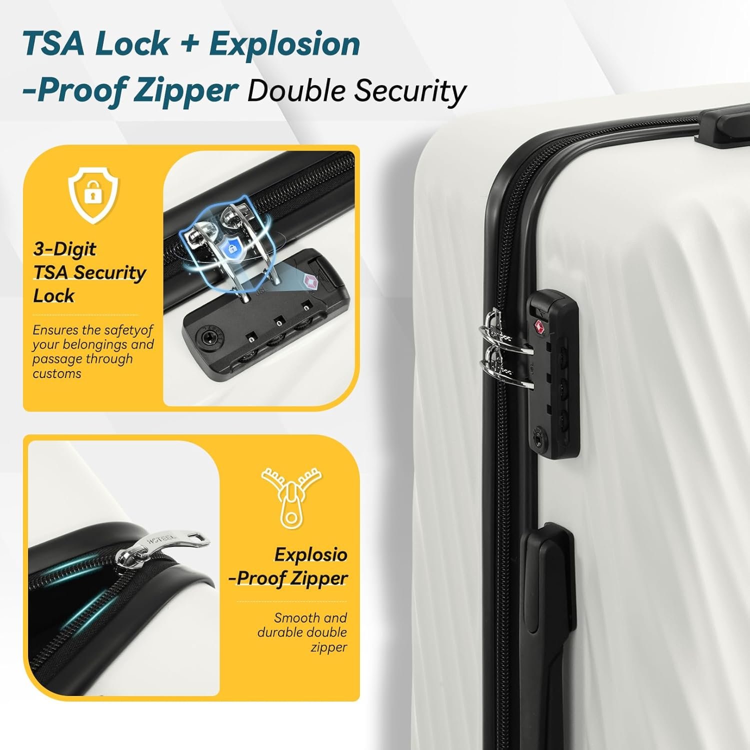 1777485916 Hoteel luggage Sets 3 Piece Carry on Luaagae Suitcases with Spinner Whells TSA Lock4 YEAR WARRANTY Carry on Suitcase ABS Hard Shell Lightweight Travel Suitcases20in24in28in Beige.jpg