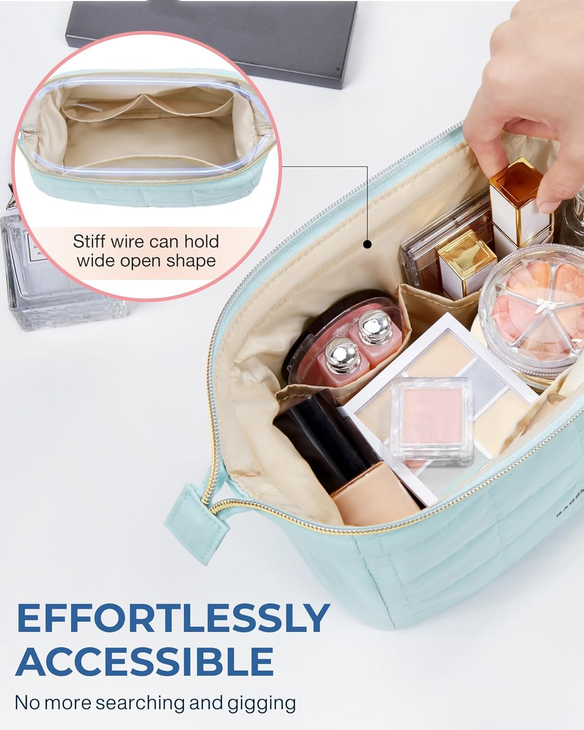 1777487747 BAGSMART Makeup Bag Travel Toiletry Bag Puffy Padded Make Up Bags for Women Makeup Organizer Case Wide open Pouch Purse Travel Essentials Toiletries Accessories Brushes Light Blue.jpg