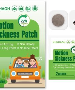 (2026 New) Motion Sickness Patches, Non Drowsy-100% Natural Motion Sickness Patch for Car Airplane Ship Altitude Sickness-Travel Essentials,for Adults and Kids Fast Acting & Long Last 72H(24 Count)