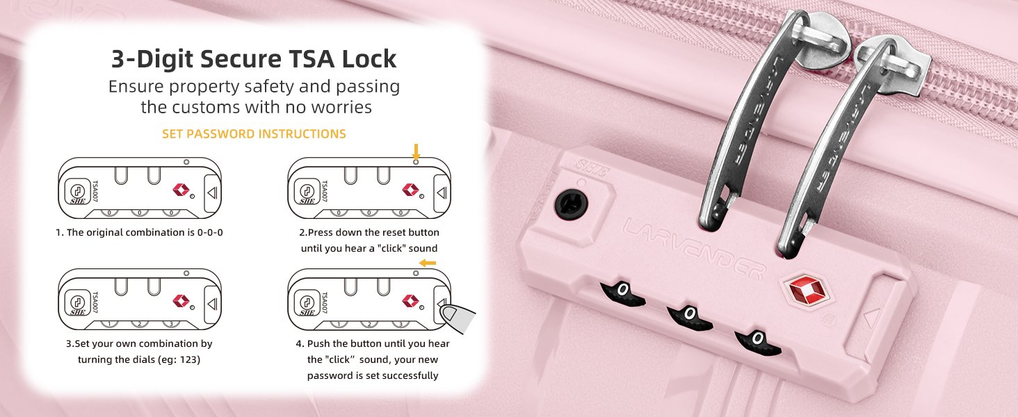 TSA Lock luggage sets