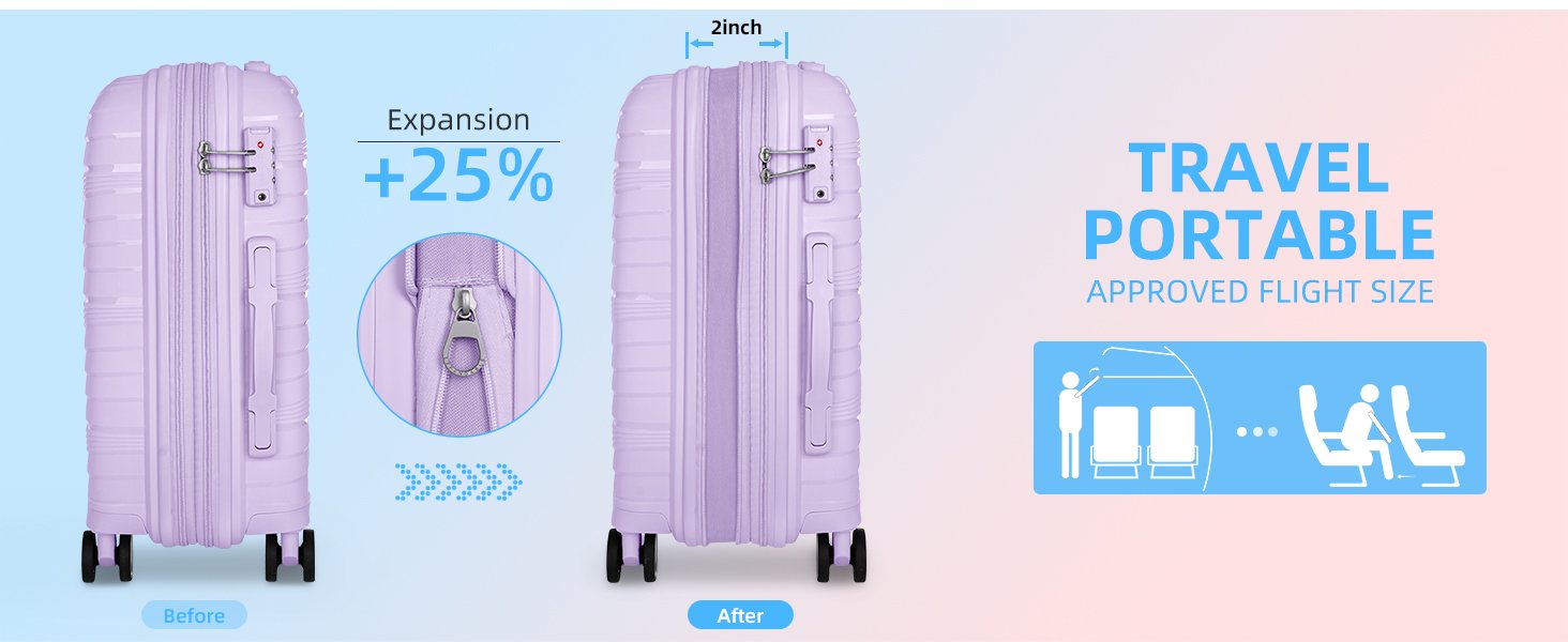 Duffel bag 25% expandable