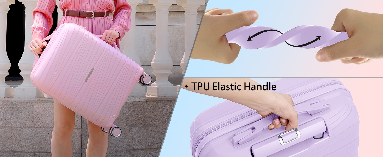 TPU HANDLE carry on suitcase
