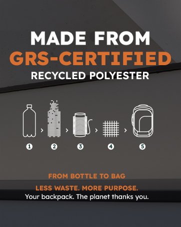 made from gas-certified polyester