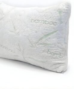 ALL THAT JAZZ Memory Foam Travel Pillow - Camping Pillow - Cooling Rayon Made from Bamboo and Polyester Cover - Machine Washable - Great for Airplanes and Cars
