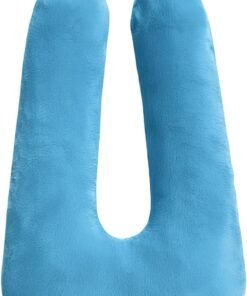 Car Pillow for Kids, Travel Pillow for Car, Car Sleeping Pillow for Kids and Adults with Adjustable Strap, Car Travel Essentials, Road Trip Pillow for Head and Neck Support,Blue