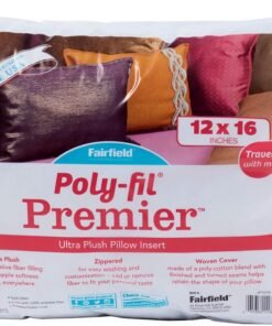 Fairfield Poly-Fil Premier Accent/Travel Pillow Insert, 12" x 16", White,JP1216