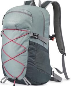 G4Free 30L Lightweight Hiking Backpack for Men Women, Airline Approved Day Pack for Travel, Bussiness Work, Easy Hike(Grey)