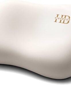 HighBeds Cervical Neck Pillow - Side Sleeper Pillow for Neck Pain Relief, Soft Ergonomic Memory Foam Pillows Ice Silk Zipperless Pillowcase, Eco-Friendly and Durable Material (White)
