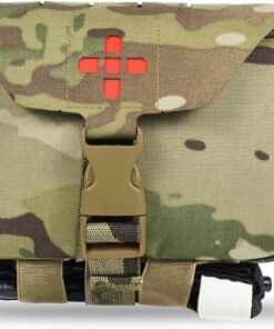 Ifak Pouch-Rapid Deployment Tactical MOLLE Trauma Kit Pouches, Quick Release Tear-Off Medical First Aid Kit Organiser with Red Immediate Identify for Emergency Surviva.