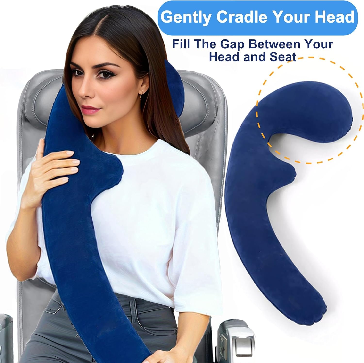 Inflatable Neck Pillow for Traveling on Plane Inflatable Travel Pillows for Airplanes Kids Body Pillow Kids Neck Pillows for Travel Airplane Pillow for Long Flights.jpg