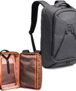 Knack Series 1 Laptop Backpack Fits up to 17 Inch - Knack Bags Carry-On Backpack, TSA Approved, Expandable Travel Backpacks With 4 Day Outfit Capacity (Savile Gray, Large)