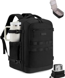LOVEVOOK 40L Travel Backpack for Women & Men, TSA Approved Carry On Backpack with 3 Packing Cubes, Waterproof Personal Item Bag Fits 17" Laptop, Weekender Essentials Overnight Backpack for Trip