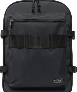 Lightweight Travel Backpack Hiking Daypack Laptop Bookbag, 17L Carry-on Personal Item Weekender Overnight Bag Unisex, All Black