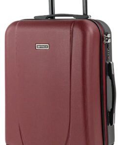 Maletas de Viaje ITACA. Juego Maletas 4 Ruedas - Juego de Maletas de Viaje - Juego Maletas de Viaje Ligeras. Candado de combinacion 71100, Garnet-anthracite, S, Casual