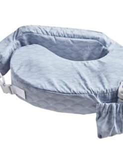 My Brest Friend Inflatable Travel Nursing Pillow for Breastfeeding, Bottlefeeding & Posture Support with Slipcover, Horizon