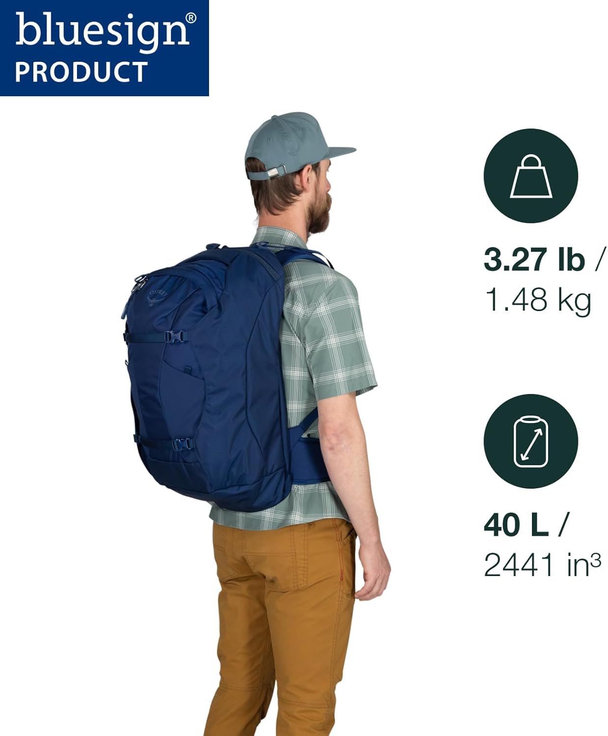 Osprey Farpoint 40L Mens Travel Backpack Carry On Bag with Laptop Sleeve and Toiletry Pocket Sawdust.jpg
