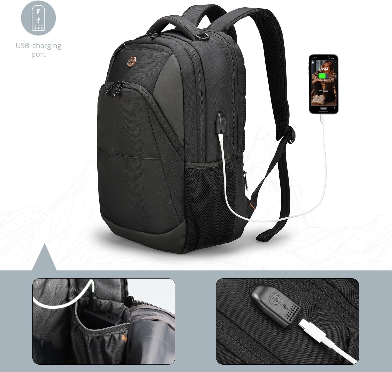 Swissdigital Design Travel Laptop Backpack College Laptops Backpack with USB Charging Port for Men and Women Fits 16 Inch Notebook Black SD1670 01.jpg