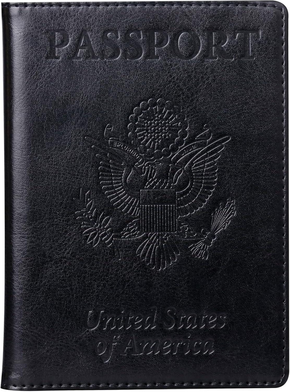 TIGARI Passport Holder for Travel Women Men, Valentines Day Gifts PU Leather Wallet Cover Case Sleeve, Waterproof Protected Document Organizer, Vacation Plane Cruise Travel Essentials