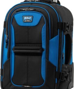 Travelpro Bold Softside Expandable Carry on Rollaboard Luggage, Carry on 22-Inch, Blue/Black