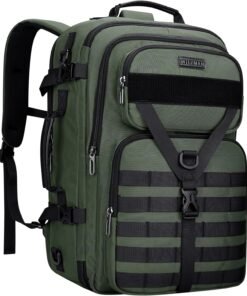 WITZMAN Carry On Travel Backpack for Men Large Convertible 45L Fit 17 Inch Laptop Backpack 3 in 1 Bag for Airline Approved(B688 Light Green)