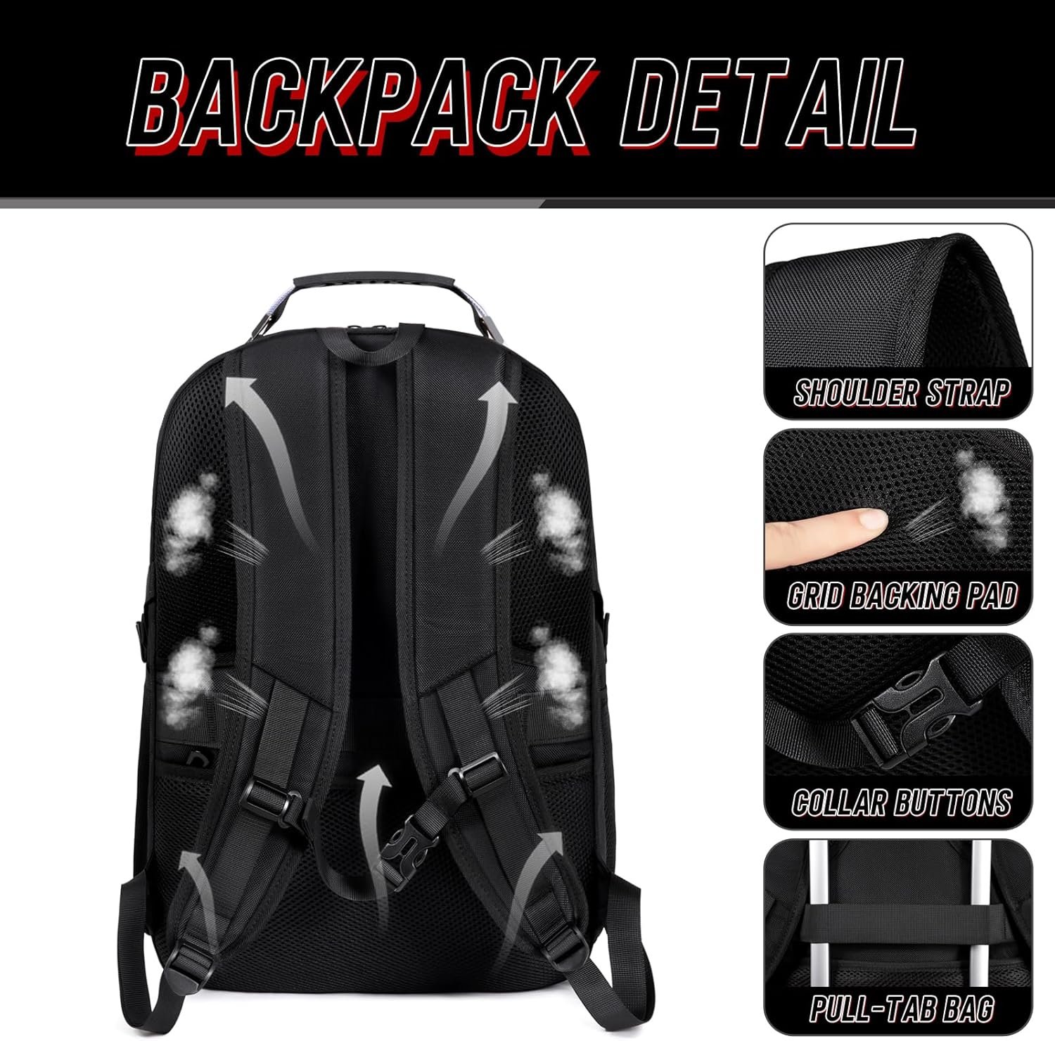 Z MGKISS Travel BackpackExtra Large Travel Laptop backpack Travel Backpack for Men Women with TSA Airline Approved Luggage Bussiness Backpack Black.jpg