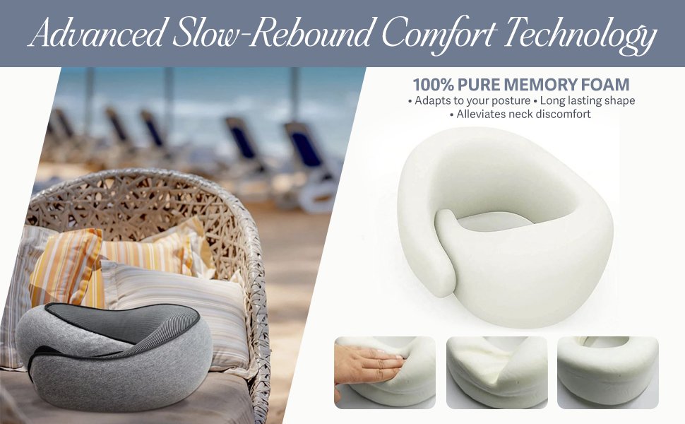 roll-up travel pillow neck pain relief support pillow for sitting travel pillow car plane train