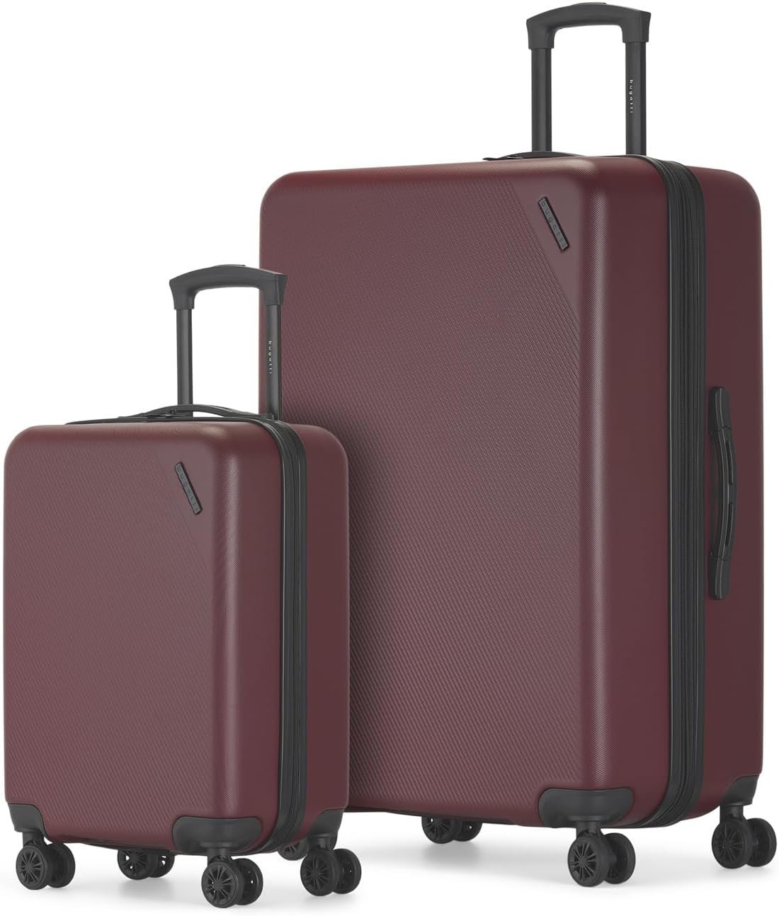 bugatti Ravenna 2-Piece Hardside Luggage Set, ABS/Polycarbonate, 8-Wheel Spinner, Telescopic Handle