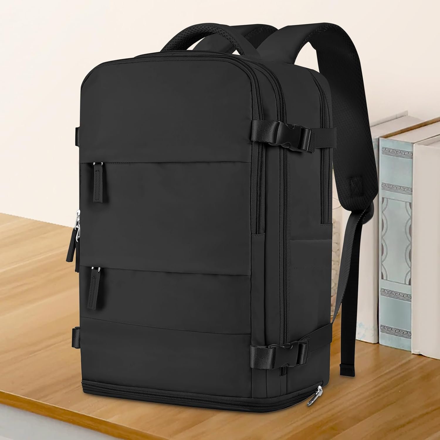Coowoz Travel Backpack For Women MenCarry On BackpackHiking Backpack Waterproof Outdoor Sports Rucksack Casual Daypack Travel EssentialsBlack 25L.jpg