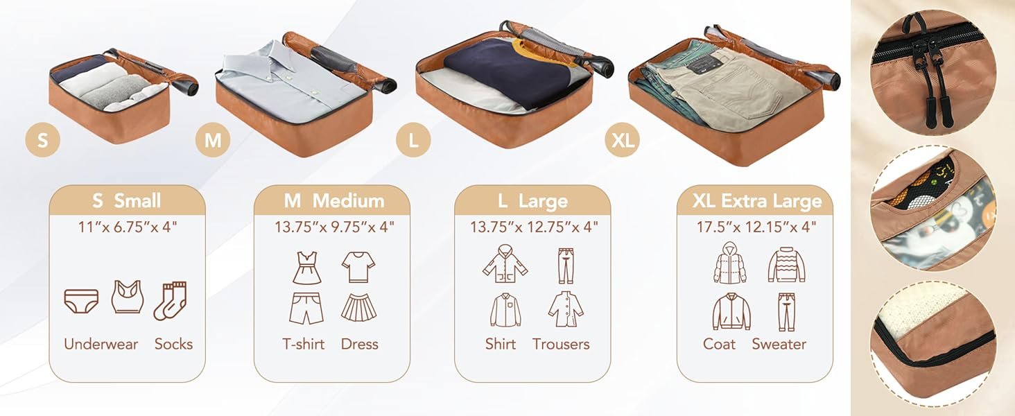 luggage Packing Organization Cubes
