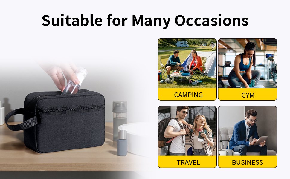 Suitable for travel, fitness, camping, overnight bags, or daily use