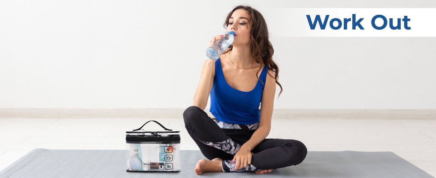 clear toiletry bag