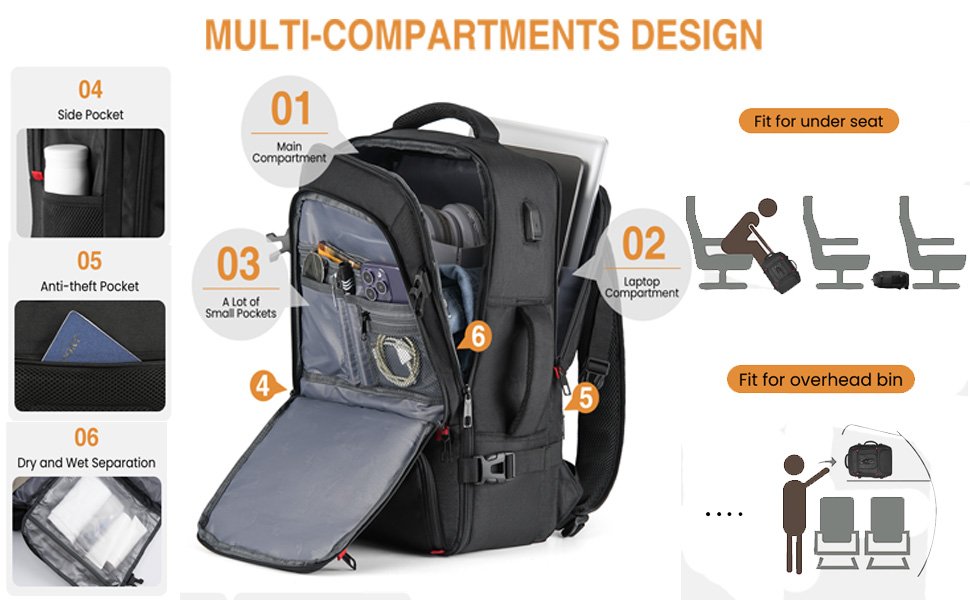 Boys College Bookbag School Backpack