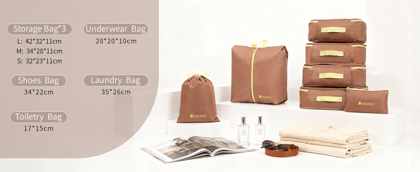 10 piece luggage set with bags